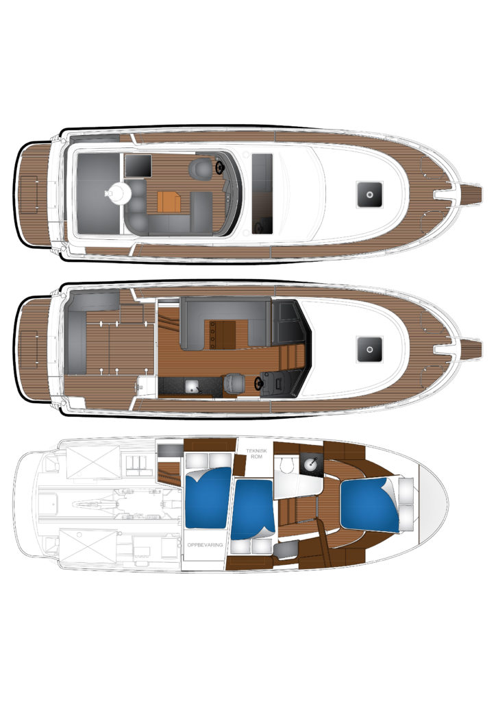 Viknes 1080 Sunbridge Layout - Hollandboat International Yachtbroker