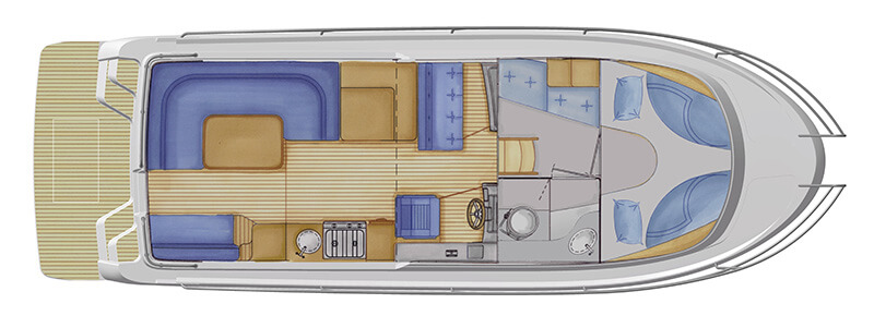 Saga 320 HT deck layout